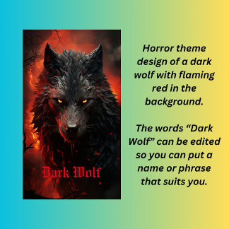 Dark Wolf Case-Mate iPhone 14 Pro Hoesje