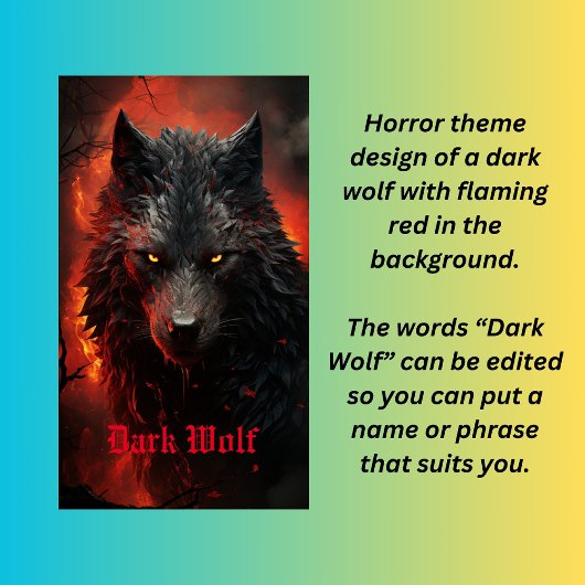 Dark Wolf Case-Mate iPhone Case