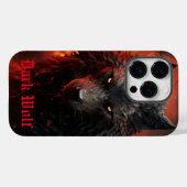 Dark Wolf Case-Mate iPhone Case (Achterkant (horizontaal))