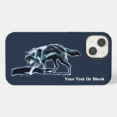 Dark Wolf Case-Mate iPhone Hoes Hoesje (Achterkant horizontaal)