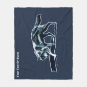 Dark Wolf Fleece Deken (Voorkant)