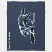 Dark Wolf Fleece Deken (Voorkant)