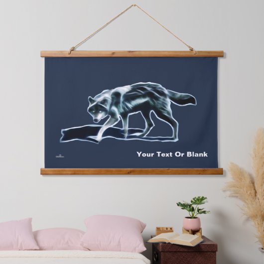 Dark Wolf Hangend Wandkleed (Slaapkamer)