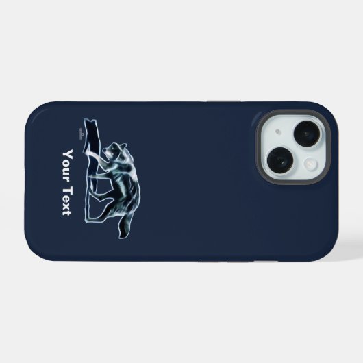 Dark Wolf Hoesje-Mate iPhone Case iPhone 15 Case (Achterkant horizontaal)