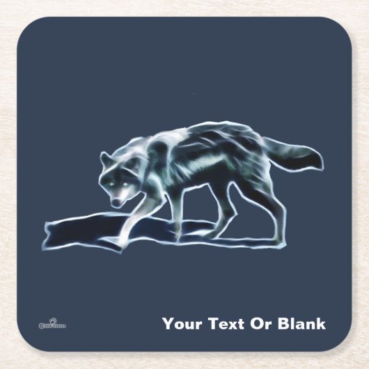 Dark Wolf Kartonnen Onderzetters (Voorkant)