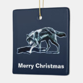 Dark Wolf Keramisch Ornament (Links)