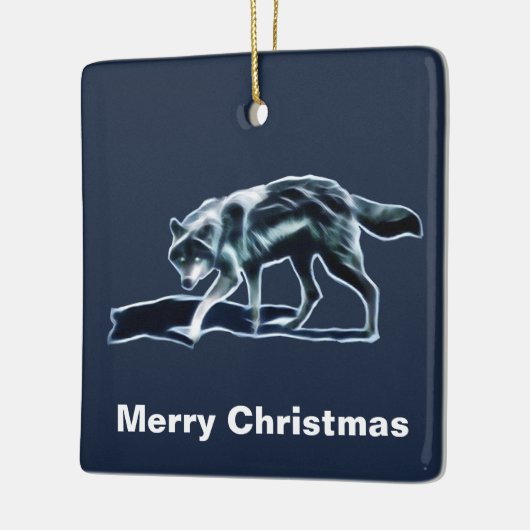Dark Wolf Keramisch Ornament (Links)