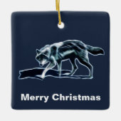 Dark Wolf Keramisch Ornament (Voorkant)