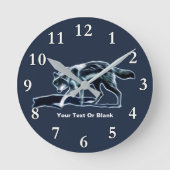 Dark Wolf Ronde Klok (Voorkant)