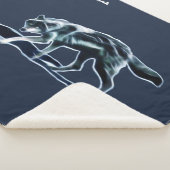 Dark Wolf Sherpa Deken (3/4)
