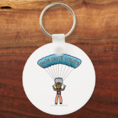 Dark Woman Sky Diving Sleutelhanger (Voorkant)