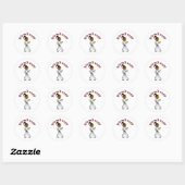 Dark Womens Karate Ronde Sticker (Vel)