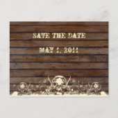 Dark Wood Bewaar de datum Aankondigingskaart (Voorkant)