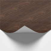 Dark Wood Grain Wrapping Paper Cadeaupapier (Hoek)