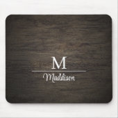 Dark Wood Panel Custom Muismat (Voorkant)