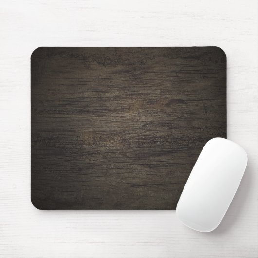 Dark Wood Panel Mousepad Muismat (Met muis)