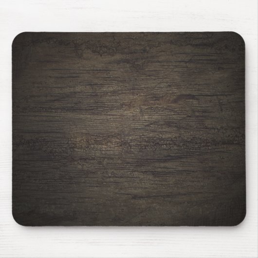 Dark Wood Panel Mousepad Muismat (Voorkant)