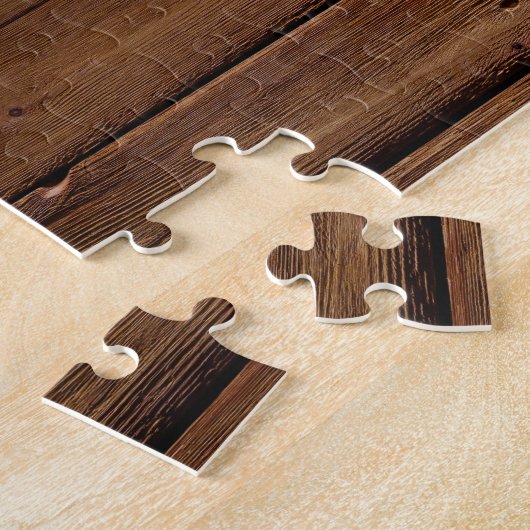 Dark Wood Planks Legpuzzel (Zijkant)