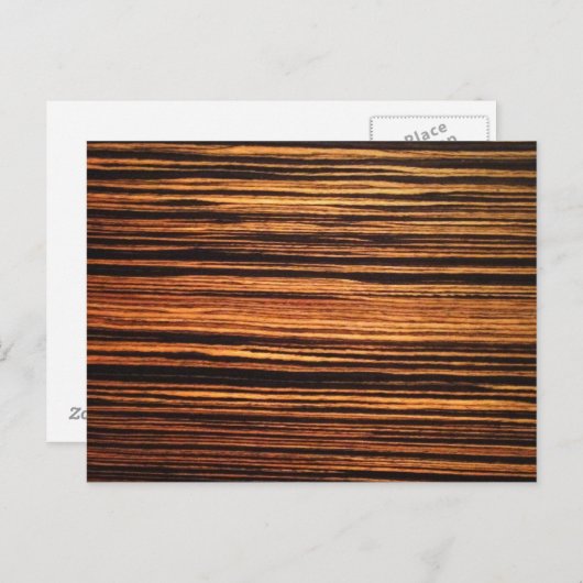 Dark Wood Veneer Briefkaart (Voorkant / Achterkant)