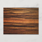 Dark Wood Veneer Briefkaart (Voorkant)