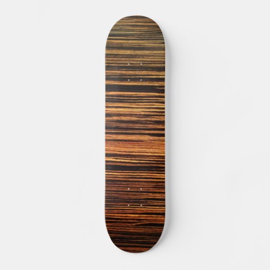 Dark Wood Veneer Skateboard (Voorkant)