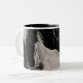 Dark wordt 's nachts tweekleurige koffiemok (Voorkant links)