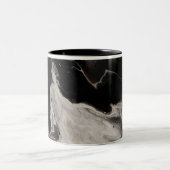 Dark wordt 's nachts tweekleurige koffiemok (Center)