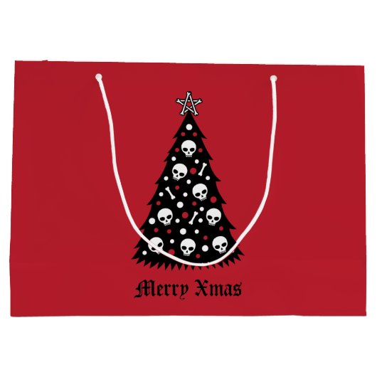 Dark Xmas-structuur Groot Cadeauzakje (Achterkant)