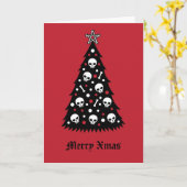 Dark Xmas-structuur Kaart (Gele Bloem)