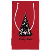 Dark Xmas-structuur Klein Cadeauzakje (Voorkant)