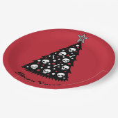 Dark Xmas-structuur Papieren Bordje (Gekanteld)