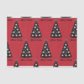 Dark Xmas-structuur Tissuepapier (Voorkant)