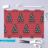 Dark Xmas-structuur Tissuepapier (Craft)