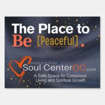 Dark Yard Sign - De plek om vredig te zijn