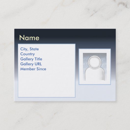 Dark Zazzle - Chubby Visitekaartje (Voorkant)