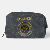 Dark Zodiac Astrology: Sagittarius Black Gold Naam Toilettasje (Achterkant)