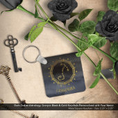 Dark Zodiac Astrology: Scorpio Black Gold Naam Sleutelhanger