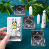 Dark Zodiac Tarot: Steenbok Zwart & Zilver Pokerkaarten (Insitu)