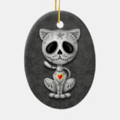 Dark Zombie Sugar Kitten Keramisch Ornament (Achterkant)