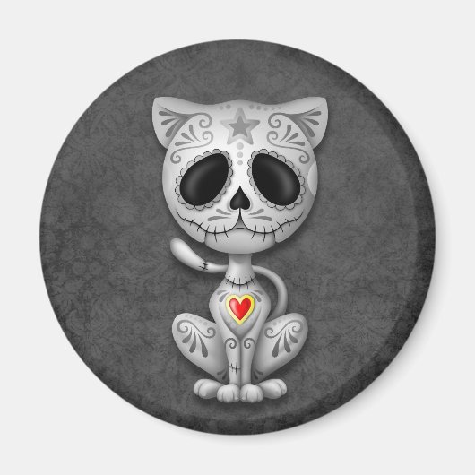 Dark Zombie Sugar Kitten Magneet (Voorkant)
