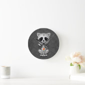 Dark Zombie Sugar Kitten Ronde Klok (Huis)