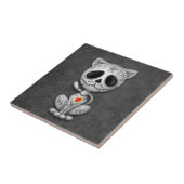 Dark Zombie Sugar Kitten Tegeltje (Zijkant)