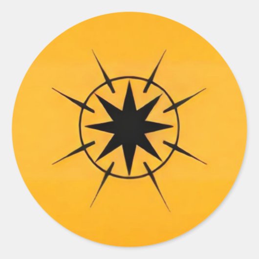 Darkbane Symbology-Sticker Ronde Sticker (Voorkant)