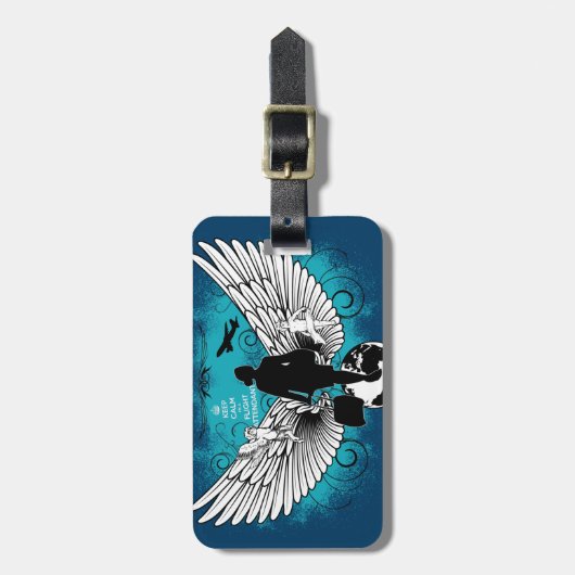 Darkblue classic Kciafa Bagagelabel (Voorkant verticaal)