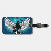 Darkblue classic Kciafa Bagagelabel (Achterkant horizontaal)