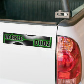 DARKER DUBZ green Dubstep Dub Bumpersticker (Op Truck)