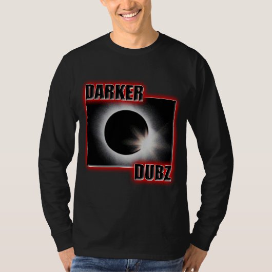 DARKER DUBZ red Dubstep Dub T-shirt (Voorkant)