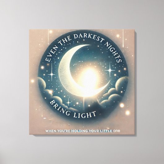 Darkest Nights AI-kunst Canvas Afdruk (Voorkant)