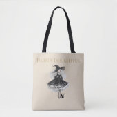 Darkly Delightful – Light Edition Witch & Cat Tote Bag (Voorkant)