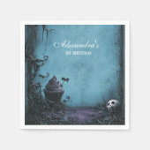 Darkly Elegant Spooky ONE Birthday Servet (Voorkant)